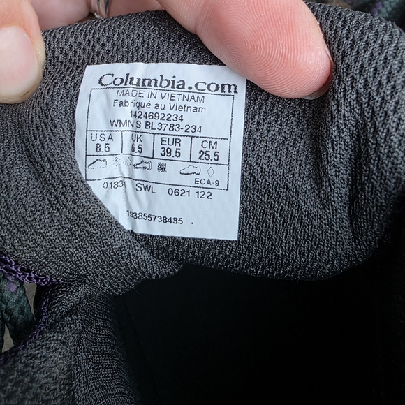 Columbia Newton Ridge Plus Hiking Boot Elk Brown Purple Waterproof Womens 8.5 - Picture 5 of 5